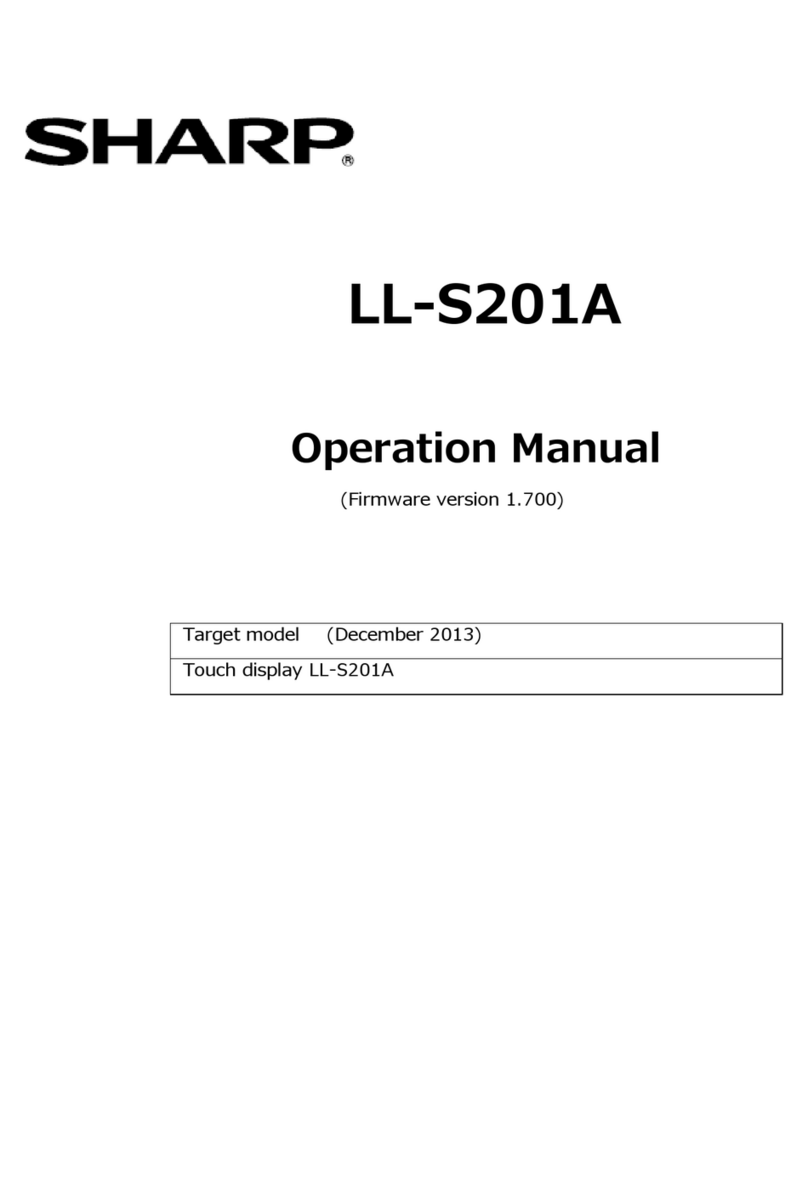 Sharp LL-S201A Operation manual