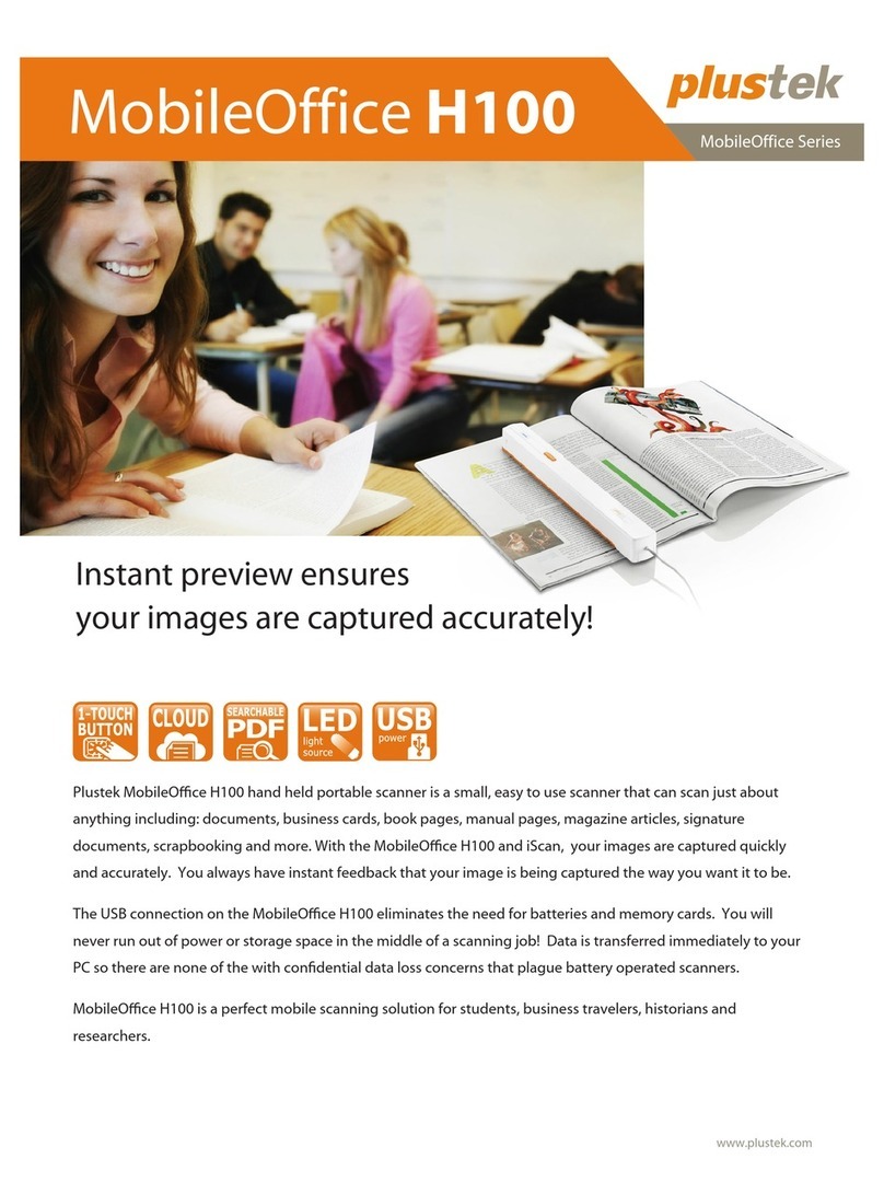 Plustek MobileOffice H100 User manual