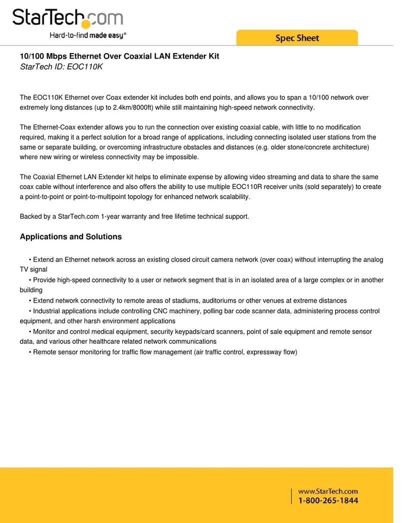StarTech.com EOC110K Spec sheet