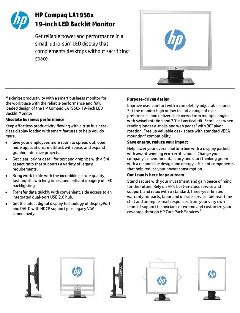 HP Compaq LA1956x User manual HP Compaq LA1956x User manual