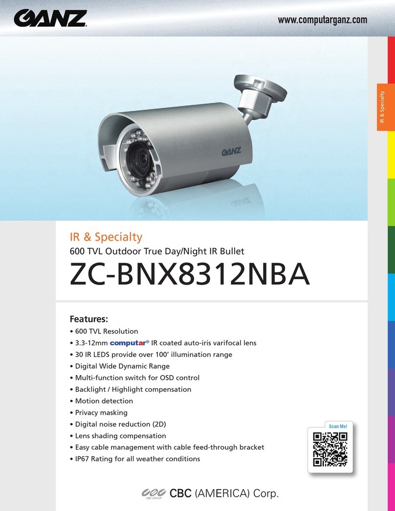 Ganz ZC-BNX8312NBA User manual