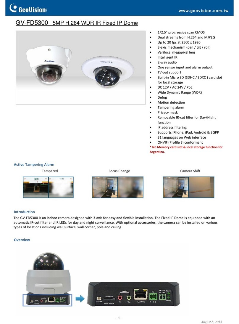 GeoVision GV-FD5300 User manual