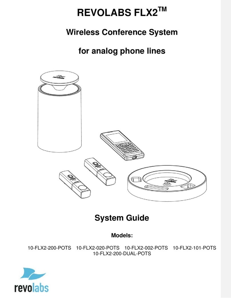 Revolabs 10-FLX2-200-POTS Parts list manual