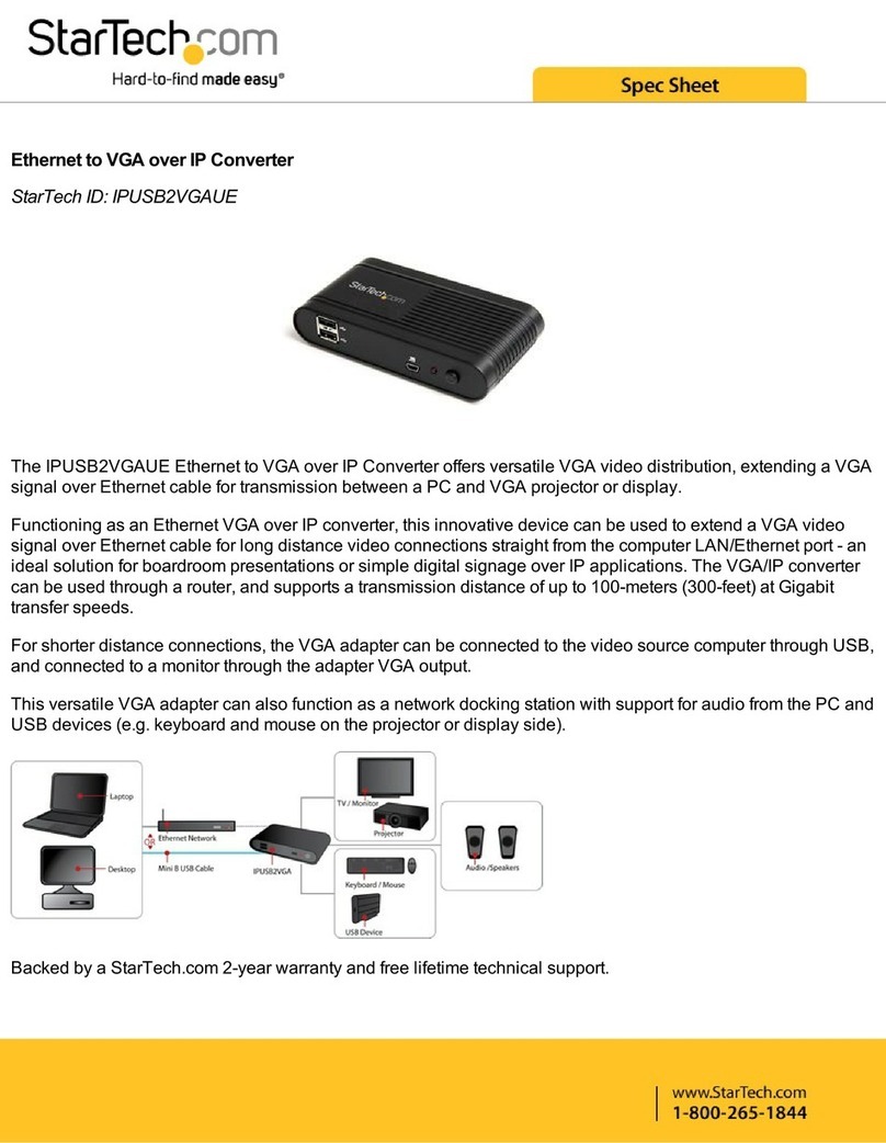 StarTech.com IPUSB2VGAUE System manual
