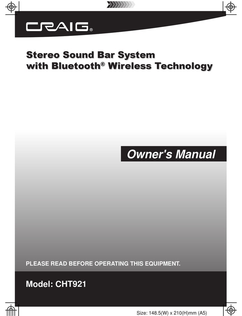 Craig CHT921 User manual