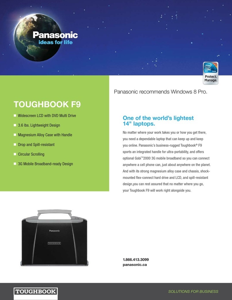 Panasonic Toughbook F9 Specifications