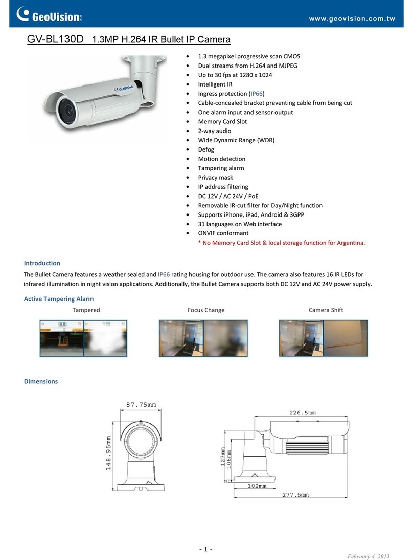 GeoVision GV-BL130D Specifications