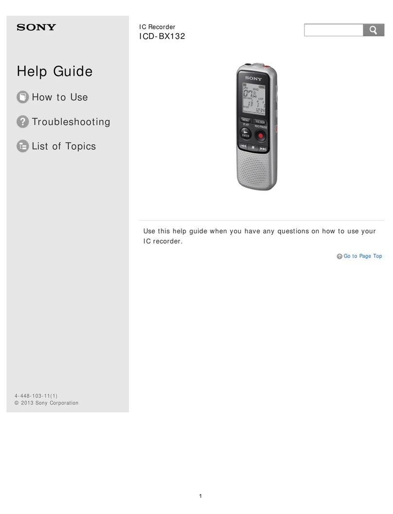 Sony ICD-BX132 Help guide