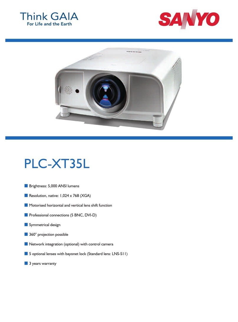 Sanyo PLC-XT35L User manual Sanyo PLC-XT35L User manual