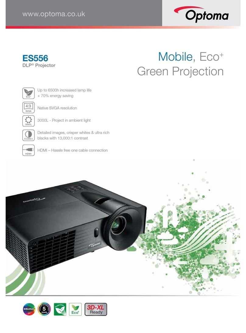 Optoma ES556 User manual