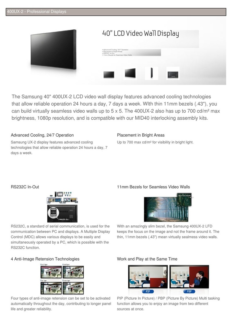 Samsung SyncMaster 400UX-2 User manual