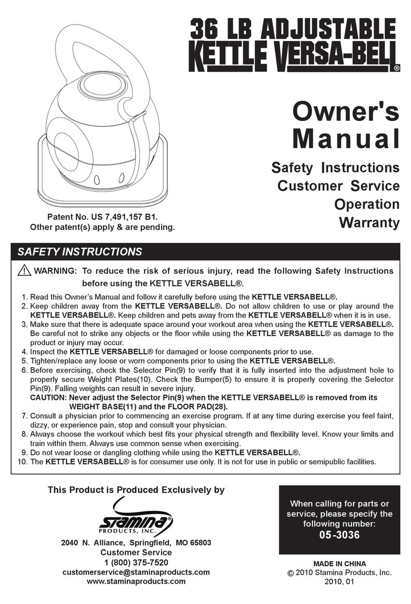 Stamina Versabell owner's manual