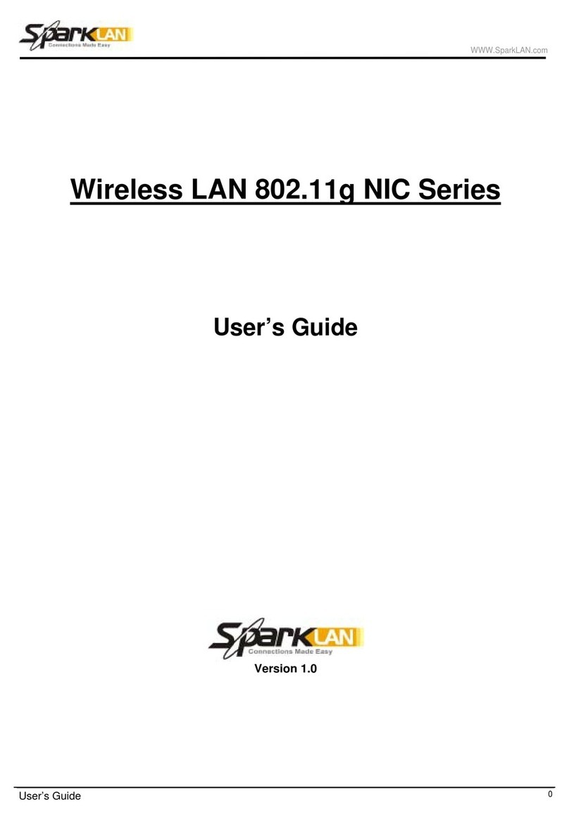 Sparklan NIC Series user guide