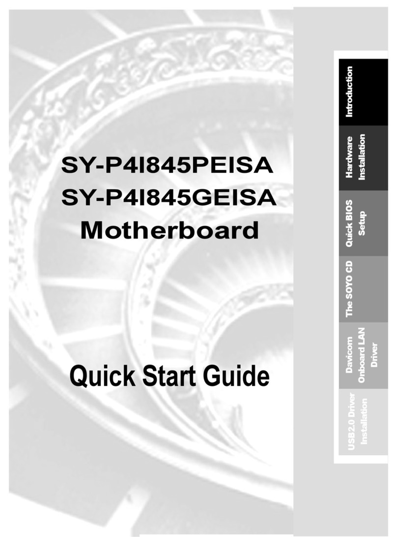 SOYO SY-P4I845GEISA User manual SOYO SY-P4I845GEISA User manual