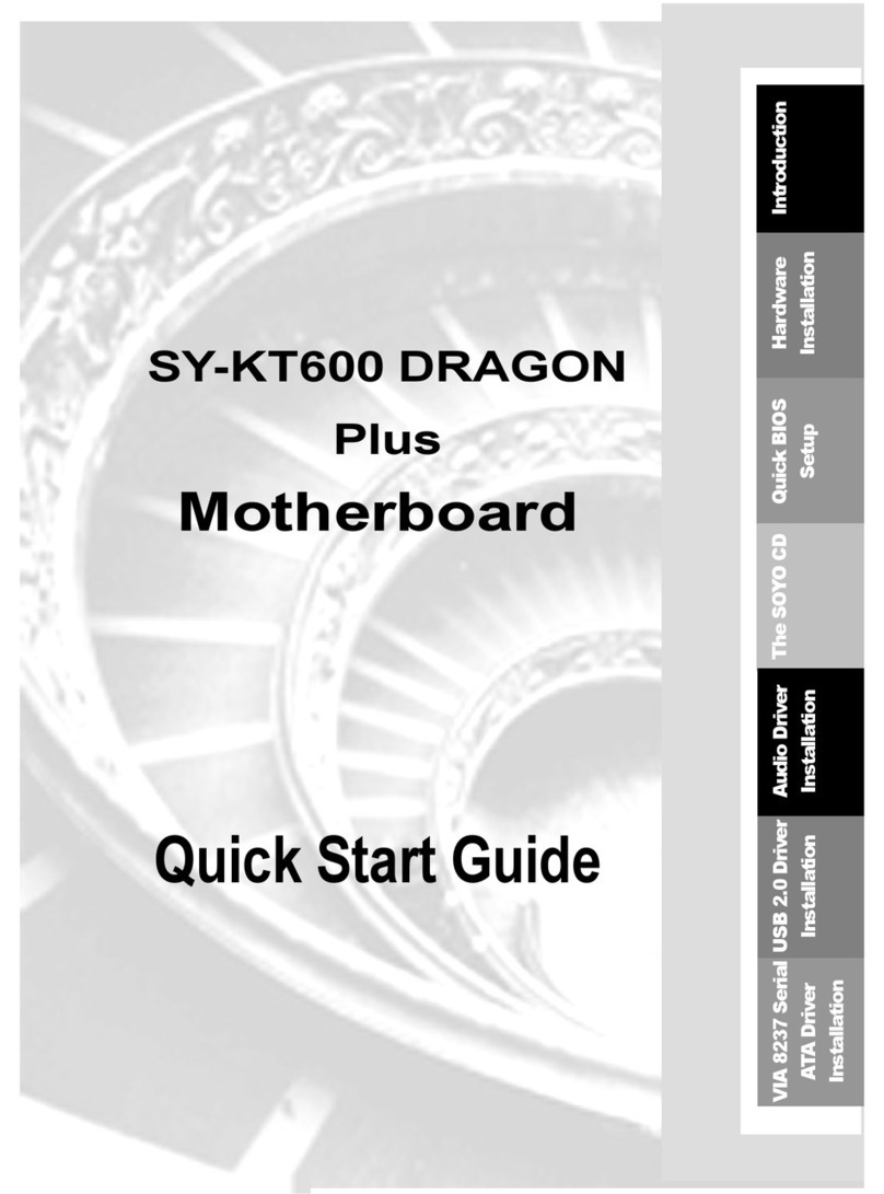 SOYO SY-KT600 DRAGON Plus quick start guide