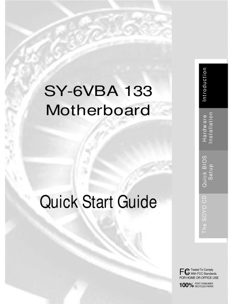 SOYO SY-6VBA 133 quick start guide