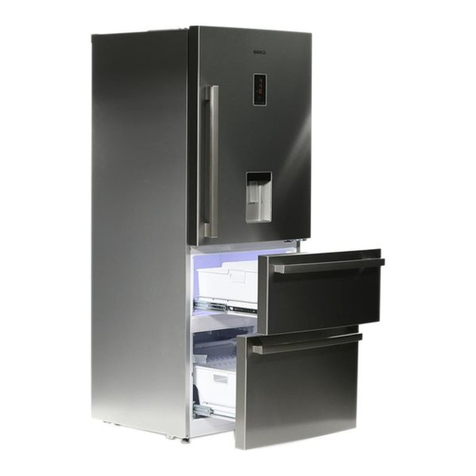Beko CFMD7852X Installation, operation & food storage instructions