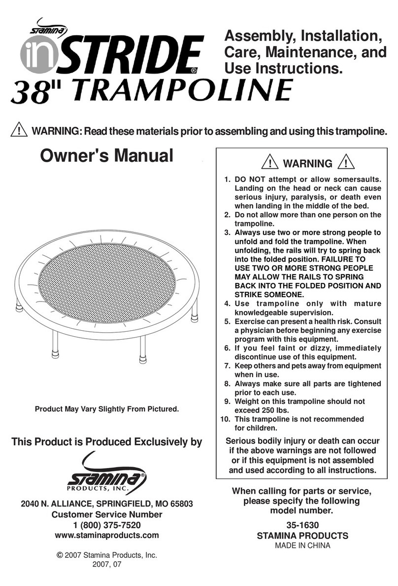 Stamina inStride 35-1630 owner's manual