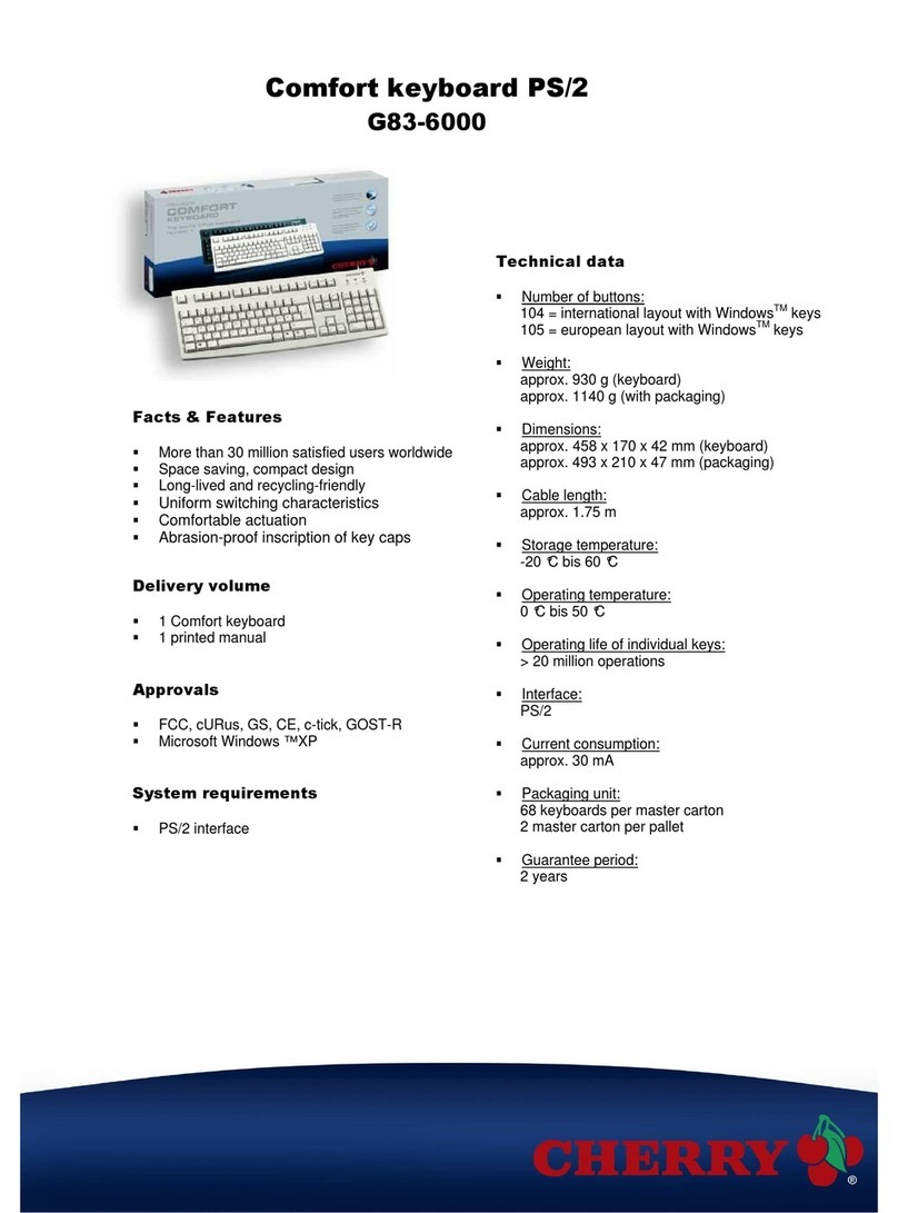 Cherry G83-6000 User manual