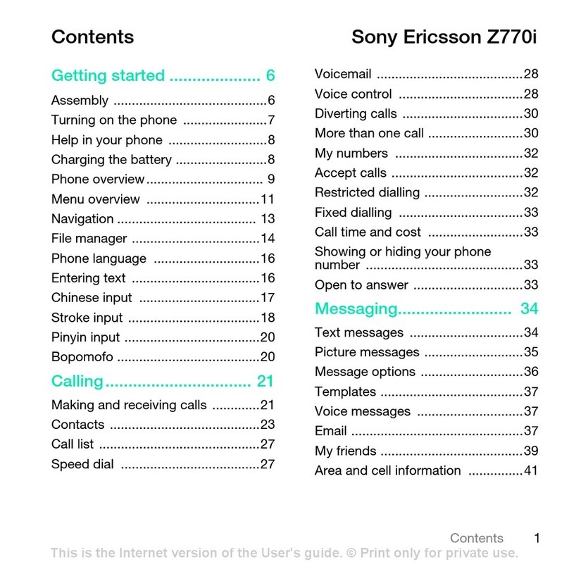 Sony Ericsson Z770i user guide