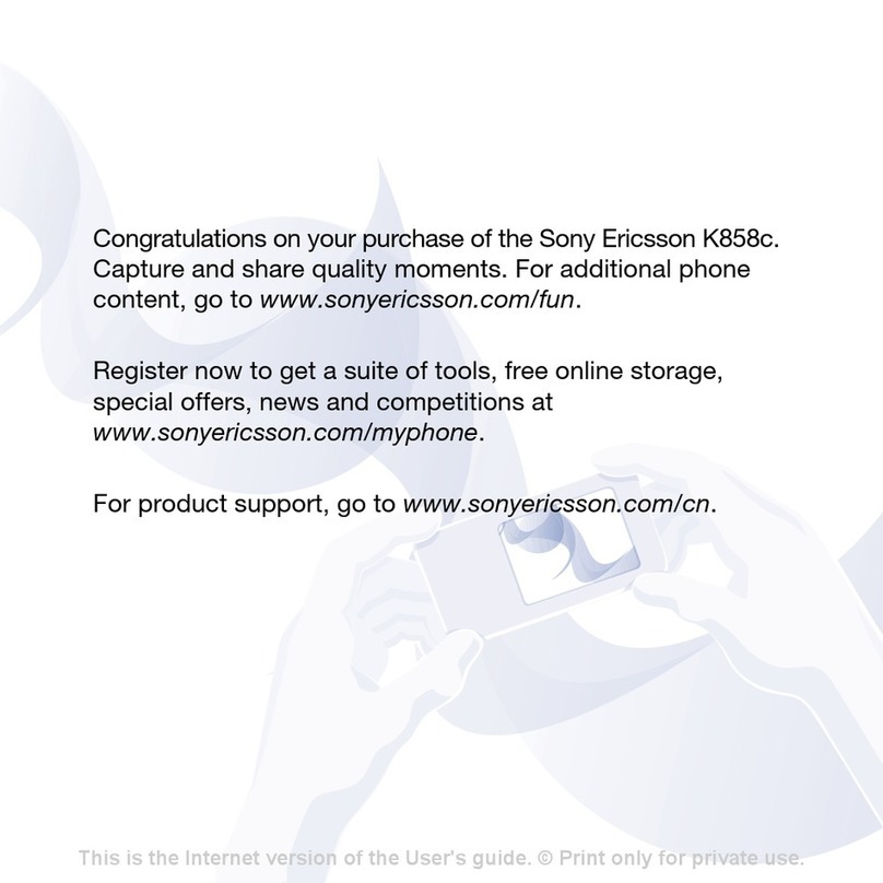 Sony Ericsson K858c User manual