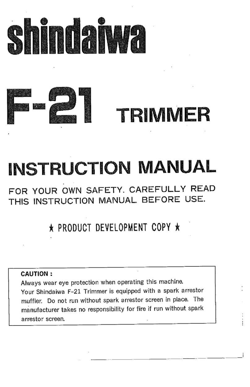 Shindaiwa F-21 User manual