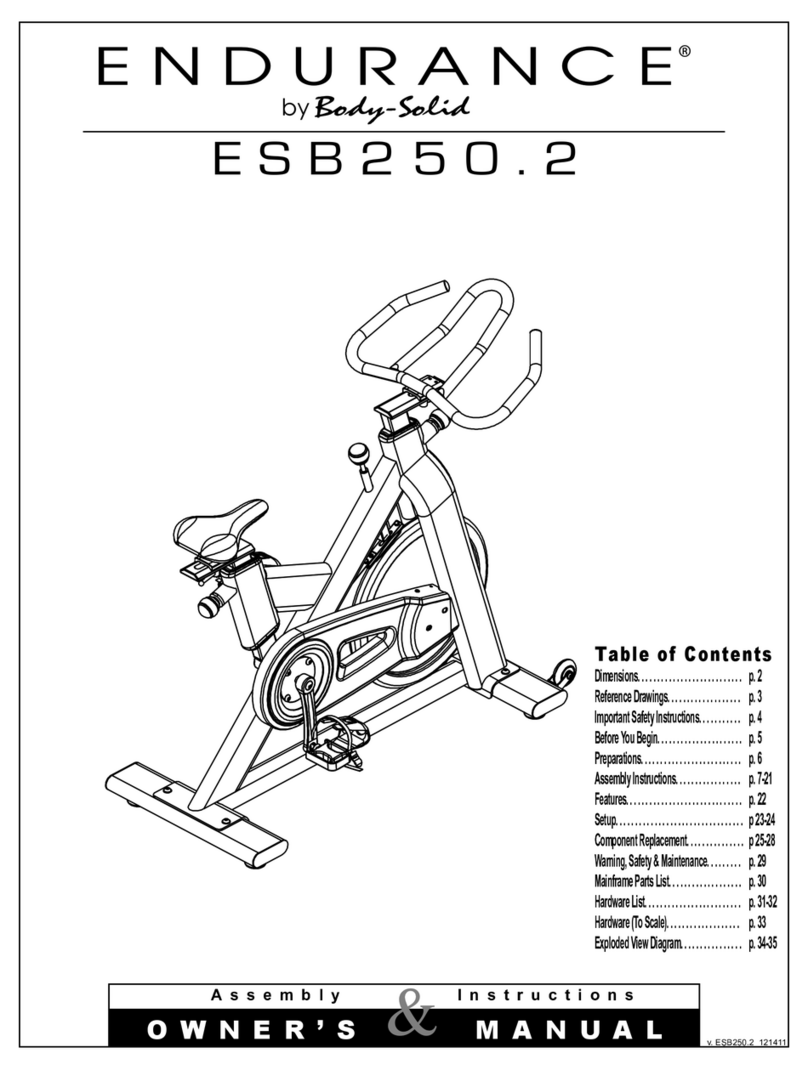 Endurance ESB250.2 owner's manual