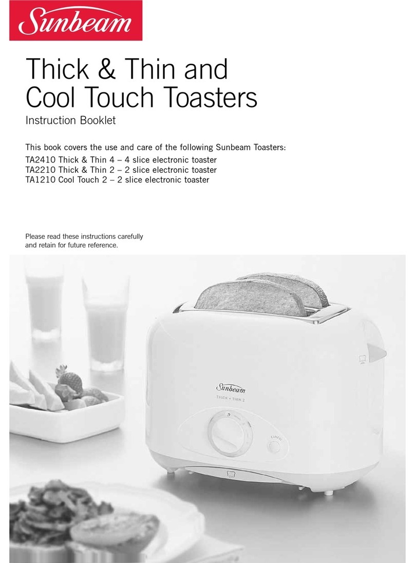 Sunbeam TA2410 Instruction booklet
