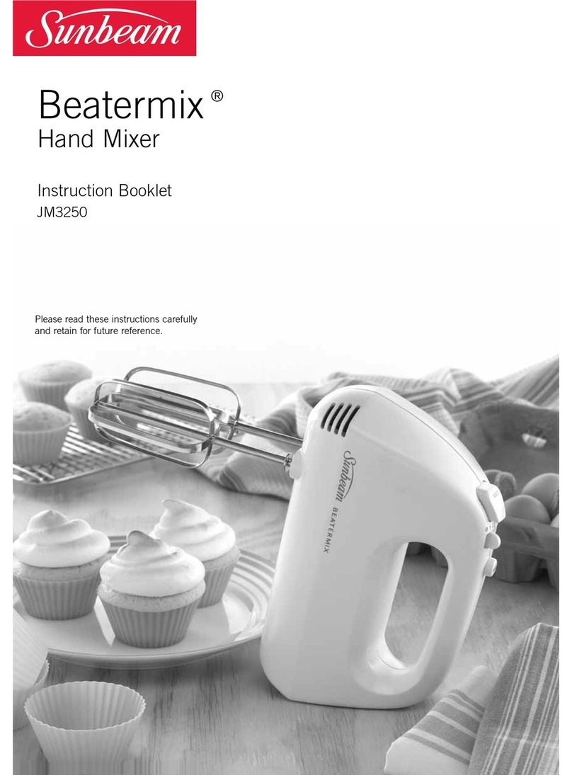 Sunbeam Beatermix JM3250 User manual