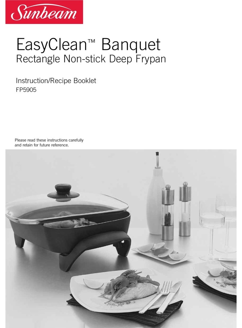 Sunbeam EasyClean Banquet FP5905 Instruction/recipe booklet