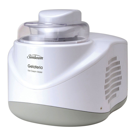 Sunbeam Gelateria GL8200 Instruction booklet