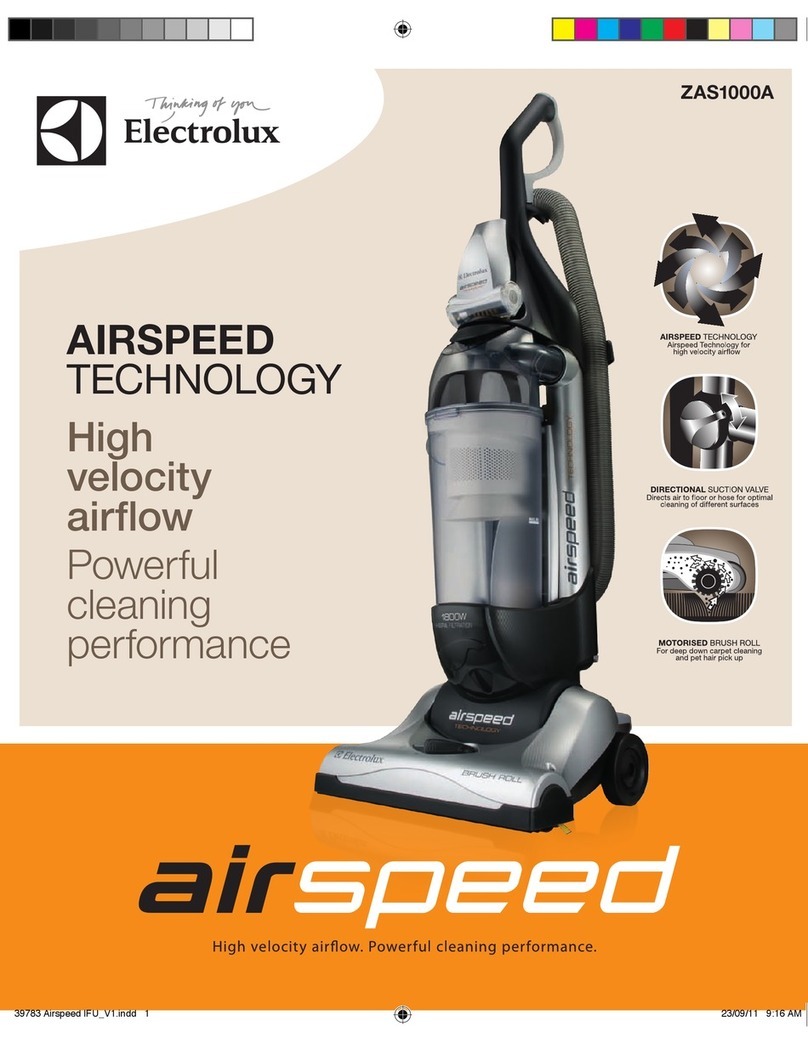 Electrolux AIRSPEED ZAS1000A user manual