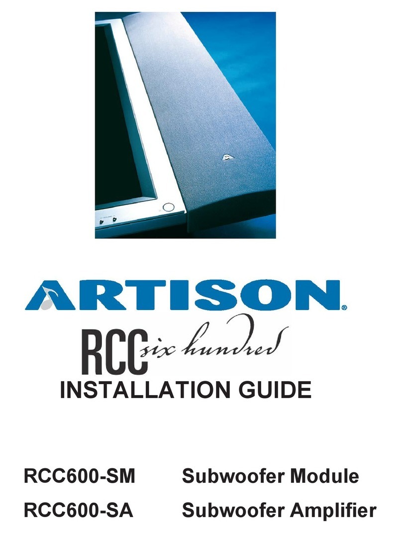 Artison RCC600-SM installation guide