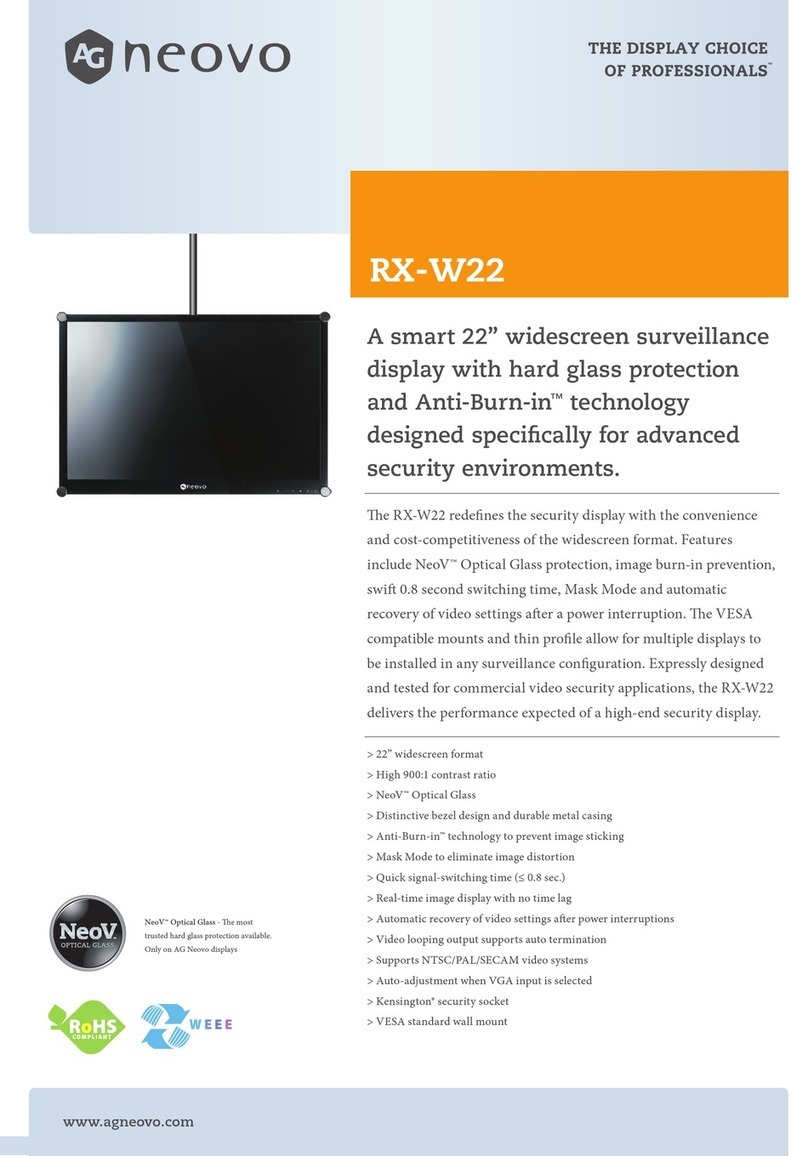 AG Neovo RX-W22 Brochure & specs