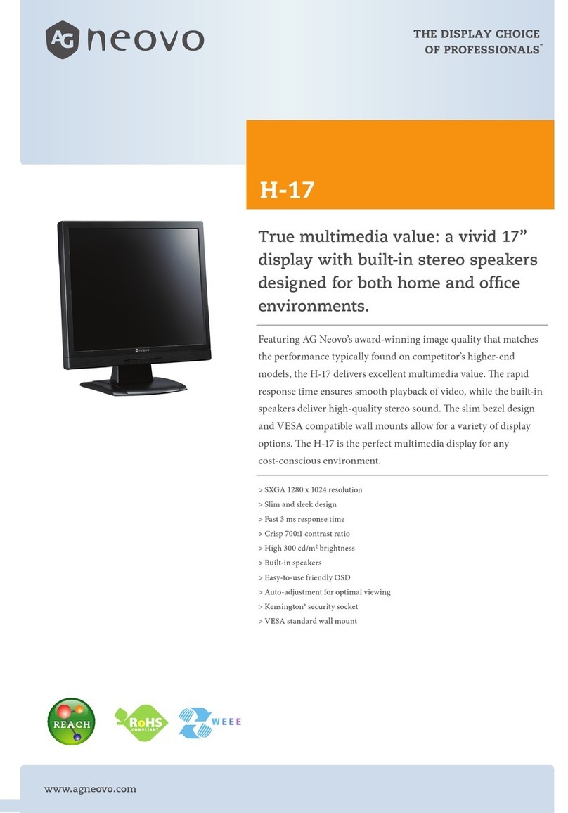AG Neovo H-17 User manual