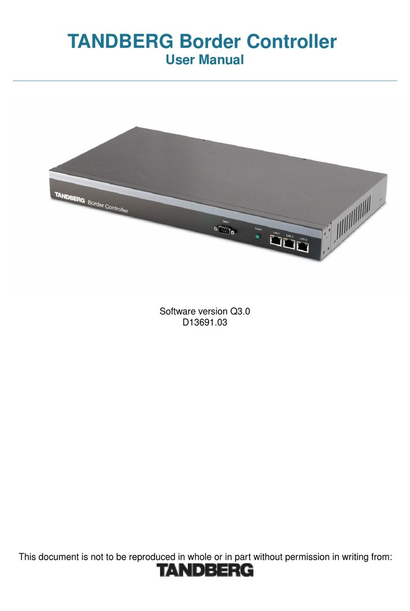 TANDBERG D13691.03 User manual