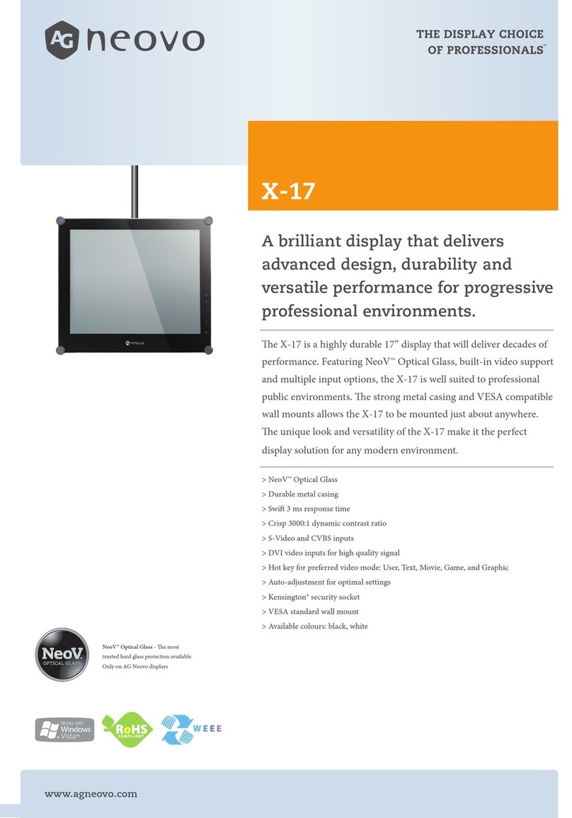 AG Neovo X-17 User manual