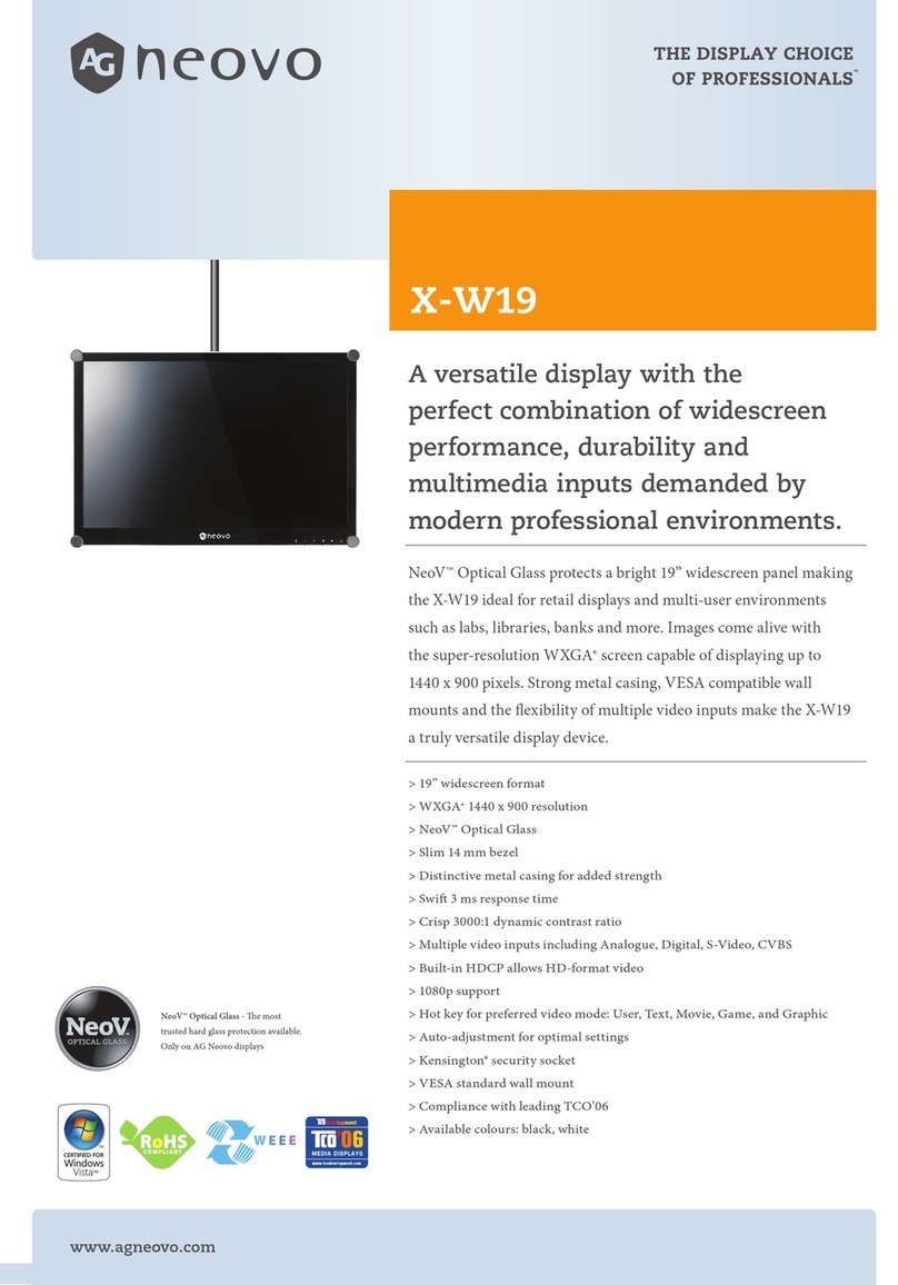 AG Neovo X-W19 User manual