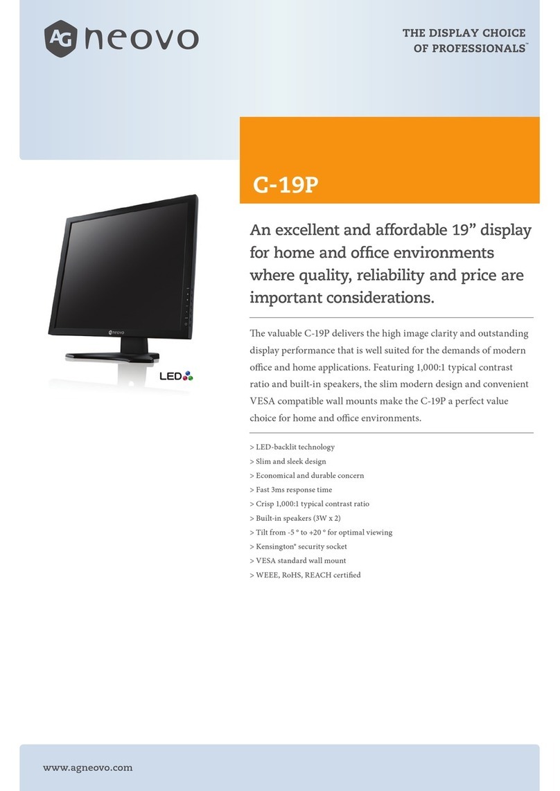 AG Neovo C-19P User manual