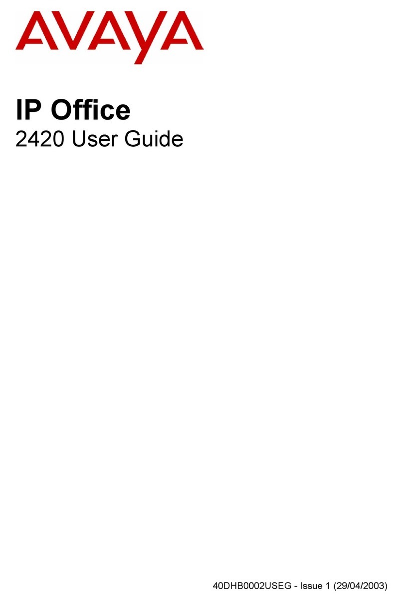 Avaya IP OFFICE 2420 user guide