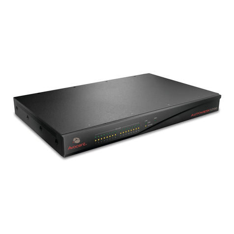 Avocent AutoView AutoView 3200 Installer/user guide