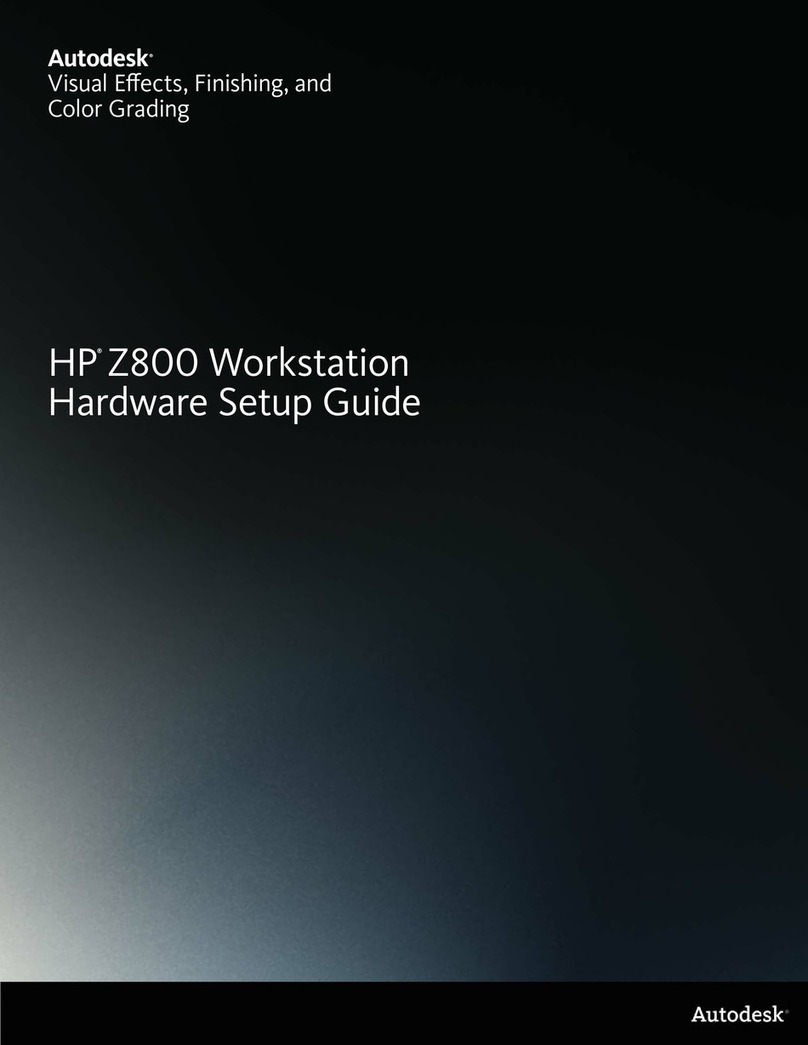 Autodesk HP Z800 Hardware setup guide