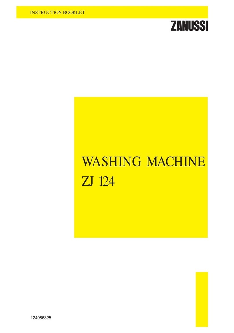 Zanussi ZJ 124 Instruction booklet