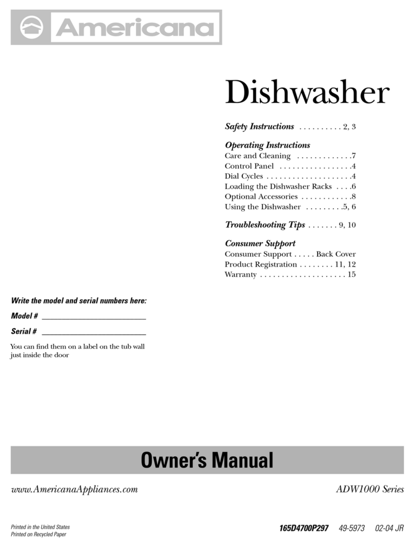AMERICANA ADW1000 series owner's manual