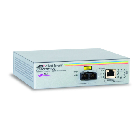 Allied Telesis AT-PC232/POE installation guide