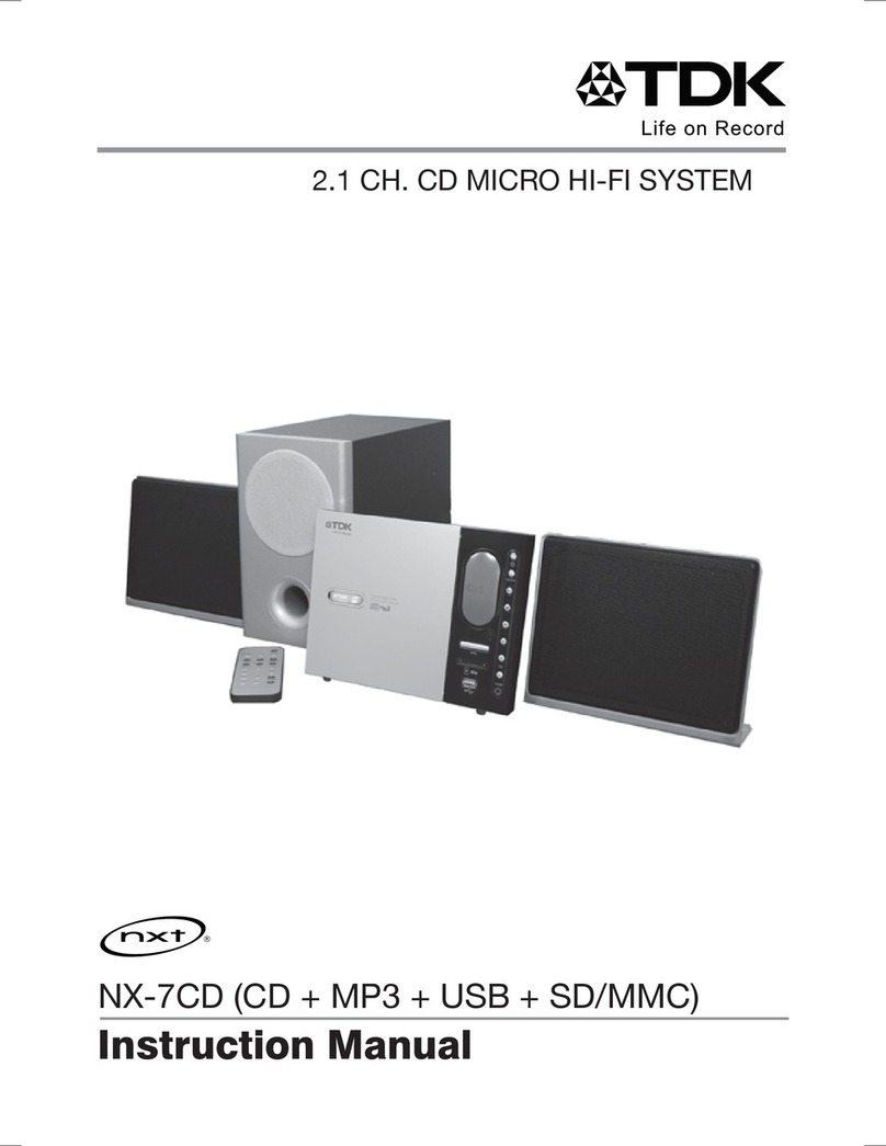 TDK NX-7CD instruction manual