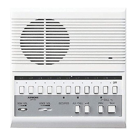 Aiphone LEF-5C instructions