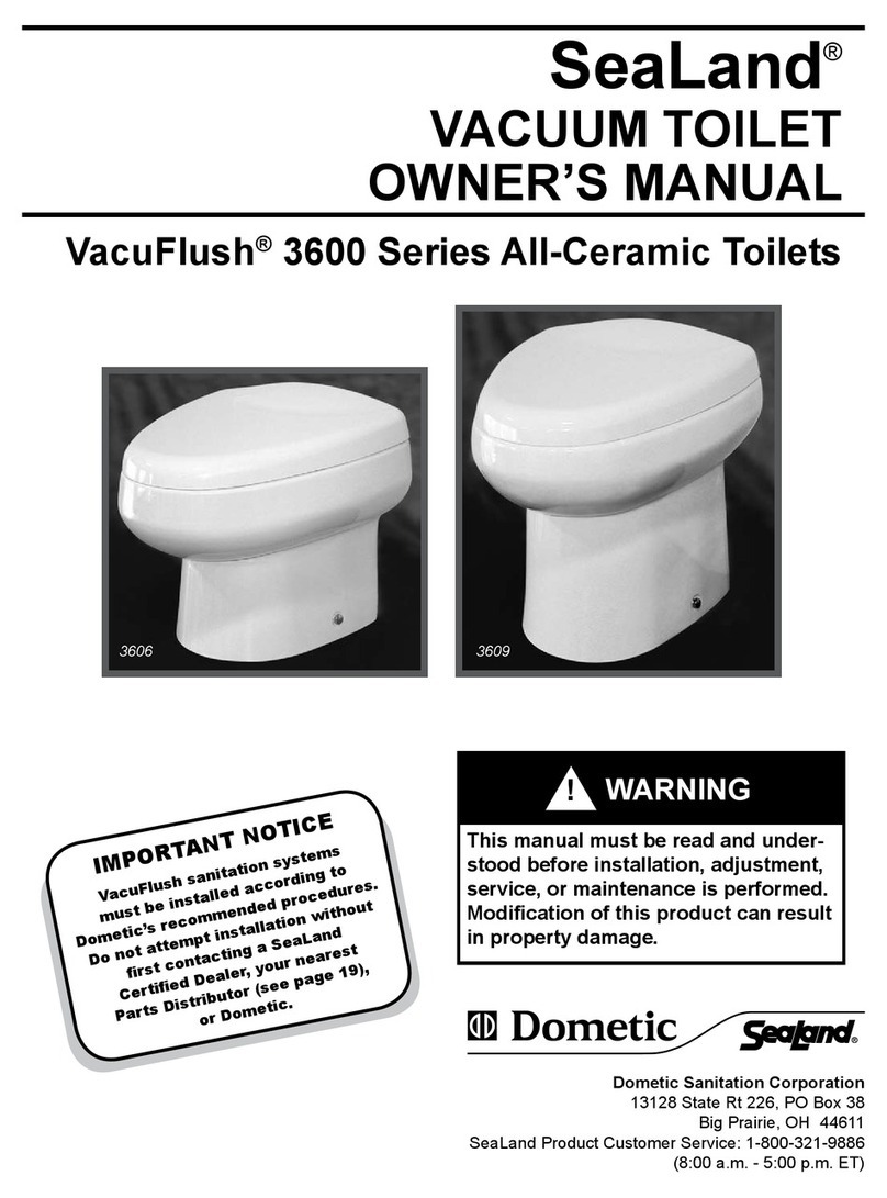 SeaLand VacuFlush 3600 Series User manual