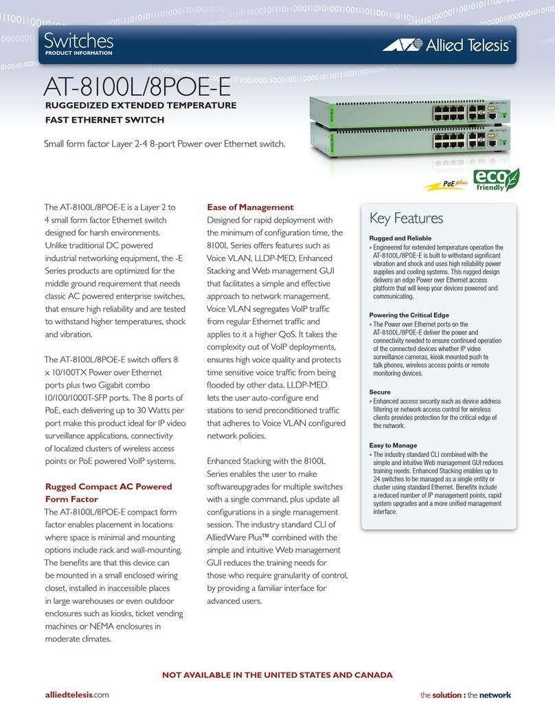 Allied Telesis AT-8100L/8POE-E User manual