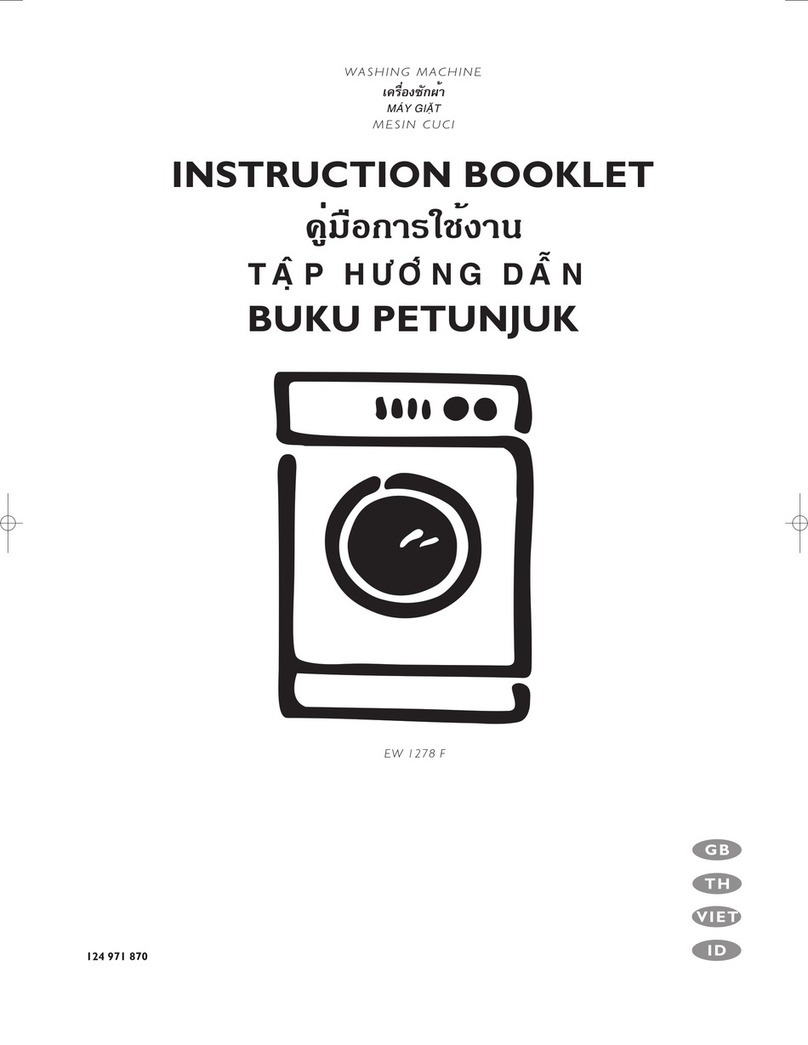 Electrolux EW 1278 F Instruction booklet
